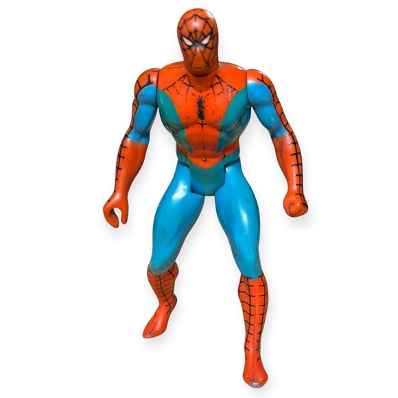 VTG Spider Man 1984 Secret Wars Mattel Marvel Loose 4" Action Figure Paint Wear‎ - Picture 1 of 2
